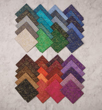 Load image into Gallery viewer, Stunning Quartz Metallic Tonals - 2.5" Precut Cotton Fabric Strips Bundle