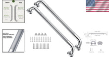 Load image into Gallery viewer, Elegant 24 Inch Chrome Grab Bar Set - Anti-Slip Handrails for Enhanced Safety