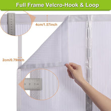 Load image into Gallery viewer, Magnetic Bug Screen Door – Heavy-Duty Mesh 48" x 96" Fits Doors Up to 46" x 94"