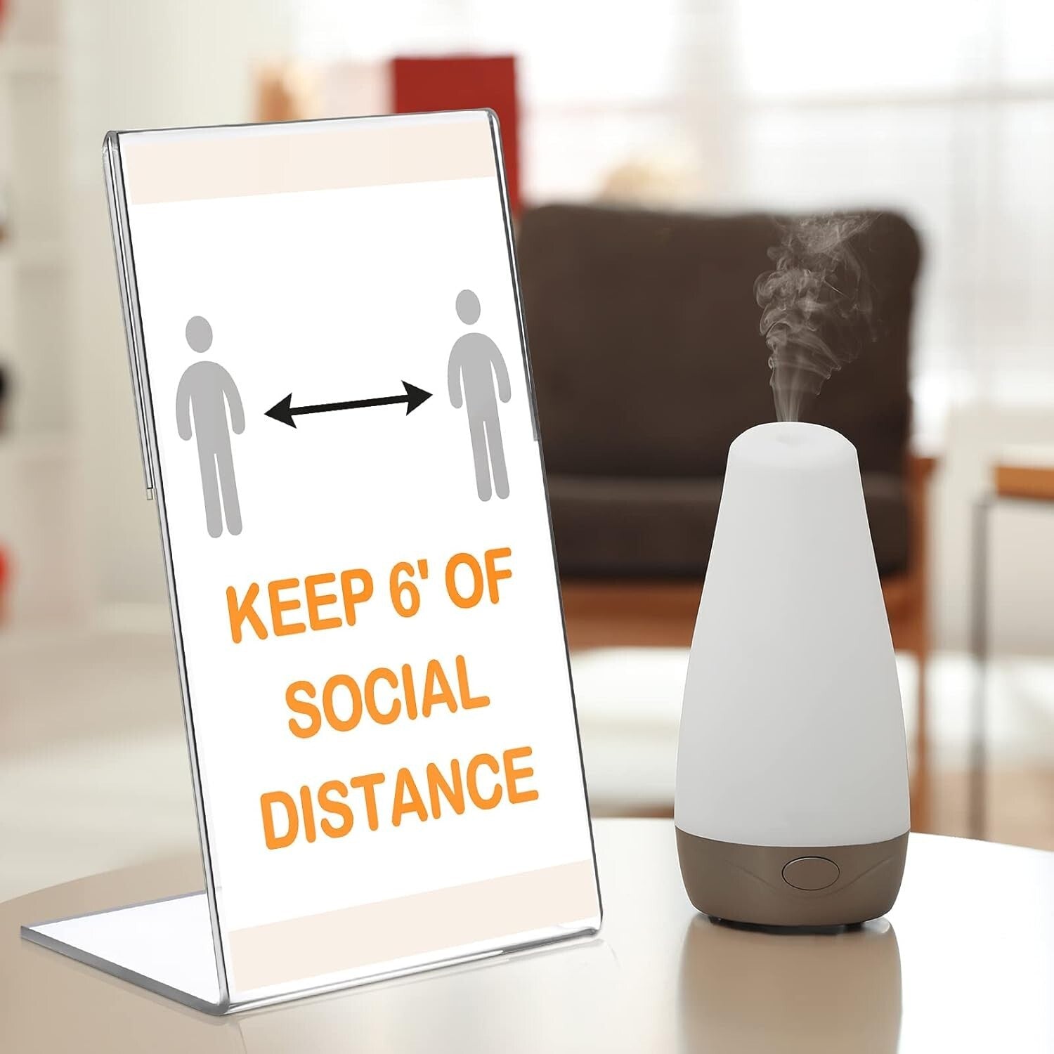 Durable 36-Piece Clear Acrylic Photo & Menu Holder - Effortless Display Solution