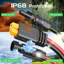 Load image into Gallery viewer, 25Ft 10AWG Solar to XT60 Adapter Cable - Superior Power &amp; Temperature Resistant
