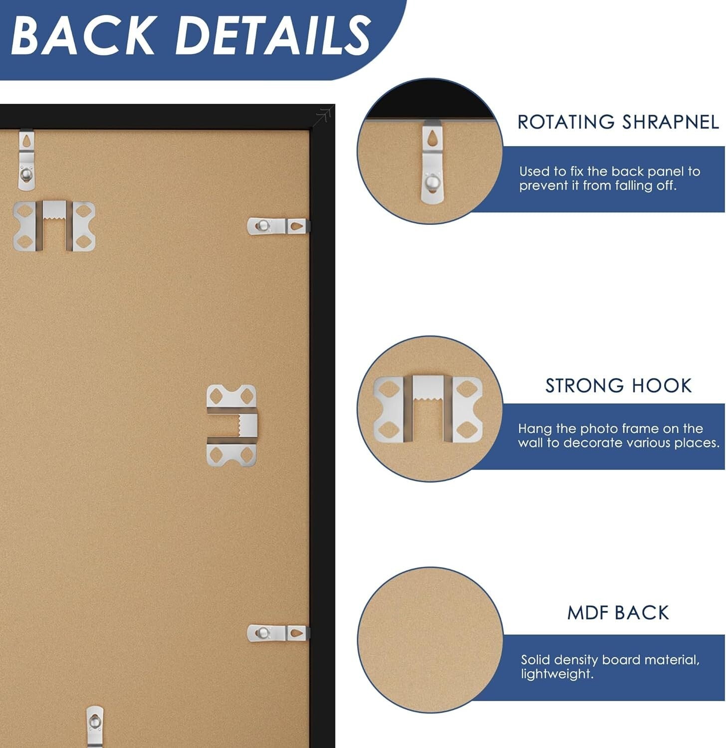 Elegant Black 20x28 Picture Frames – Snap-Open Design for Easy Art Swapping