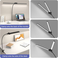 Load image into Gallery viewer, 24W LED Desk Lamp with Flexible Clamp - Illuminate Your Home Office Elegantly