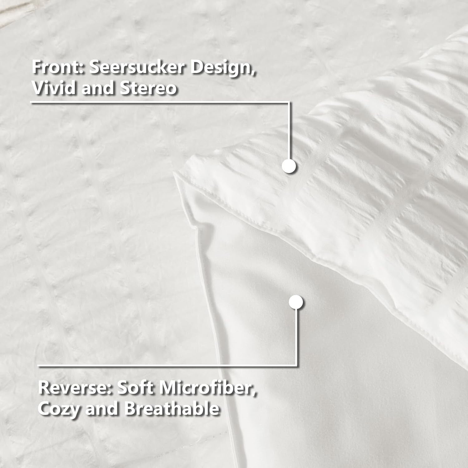 Machine Washable King Comforter Set - Stylish 7-Piece Bedding for All Seasons