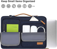 Load image into Gallery viewer, 360 Protective Laptop Shoulder Bag, 15-15.6 inch - Stylish Navy Blue Option