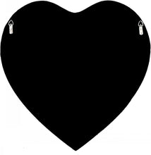 Load image into Gallery viewer, Stunning 24" Frameless Heart-Shaped Mirror with Acrylic Diamonds - Home Decor