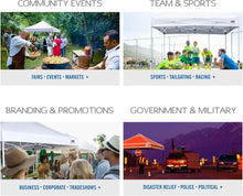 Load image into Gallery viewer, Heavy Duty 10x10 Patio Tent with UV Protection - Ideal for Events &amp; Parties