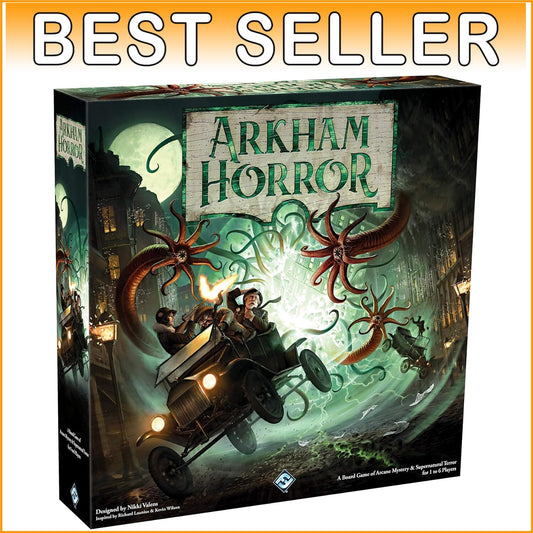 Arkham Horror 3rd Ed: Immersive Lovecraftian Board Game, 2-3 Hours of Play