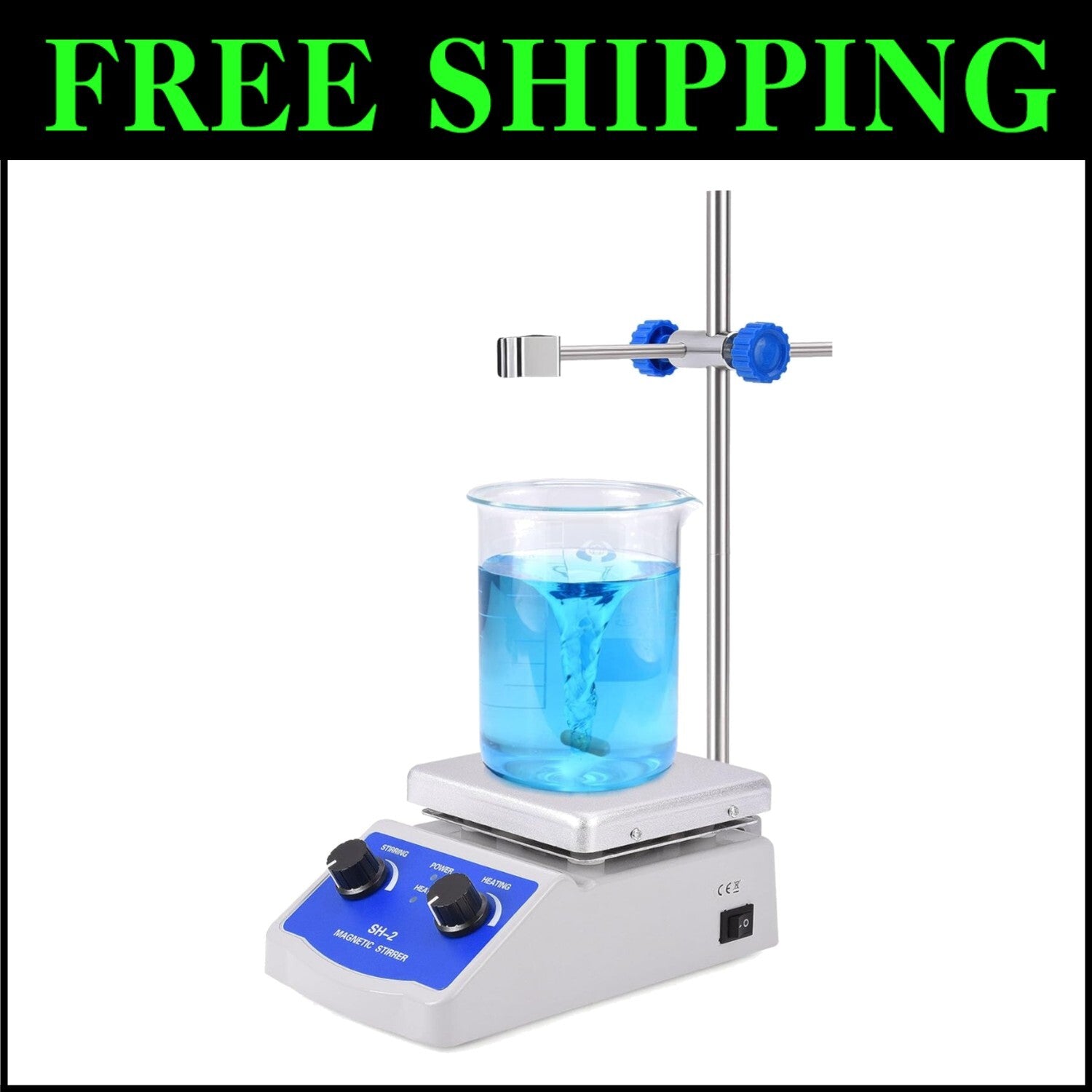 Versatile Magnetic Stirrer Hot Plate - Perfect for Labs, Research & Education