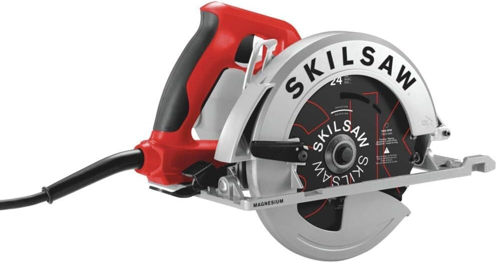 15 Amp Lightweight Circular Saw with 56-Degree Bevel - Perfect for Woodwork