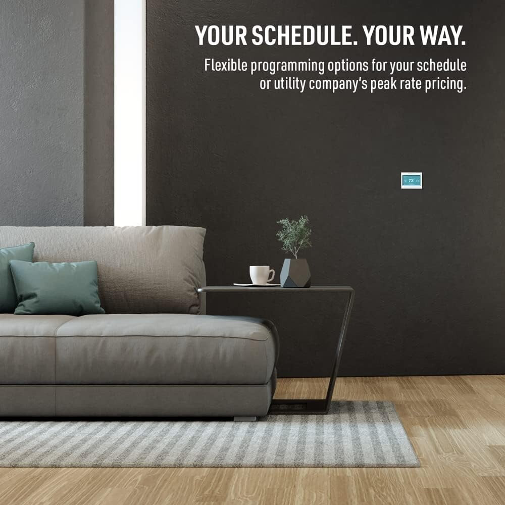 Wi-Fi Programmable Touch Screen Thermostat - Custom Colors, Smart Response Tech