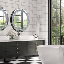 Load image into Gallery viewer, Stylish 20 Inch Round Mirror - Crystal Crush Bling for Bedroom and Living Room