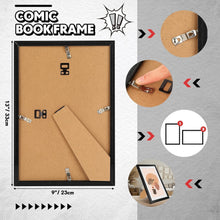 Load image into Gallery viewer, Stylish Comic Book Frame Set (16 Pack) with Flexible Wall/Tabletop Options