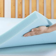 Load image into Gallery viewer, Luxury Twin XL 3-Inch Gel-Infused Memory Foam Mattress Topper for Sleep Upgrade