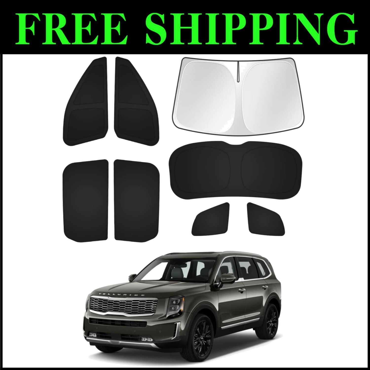 2020-2025 Kia Telluride Foldable Windshield Sun Shade - Effective Heat Defense