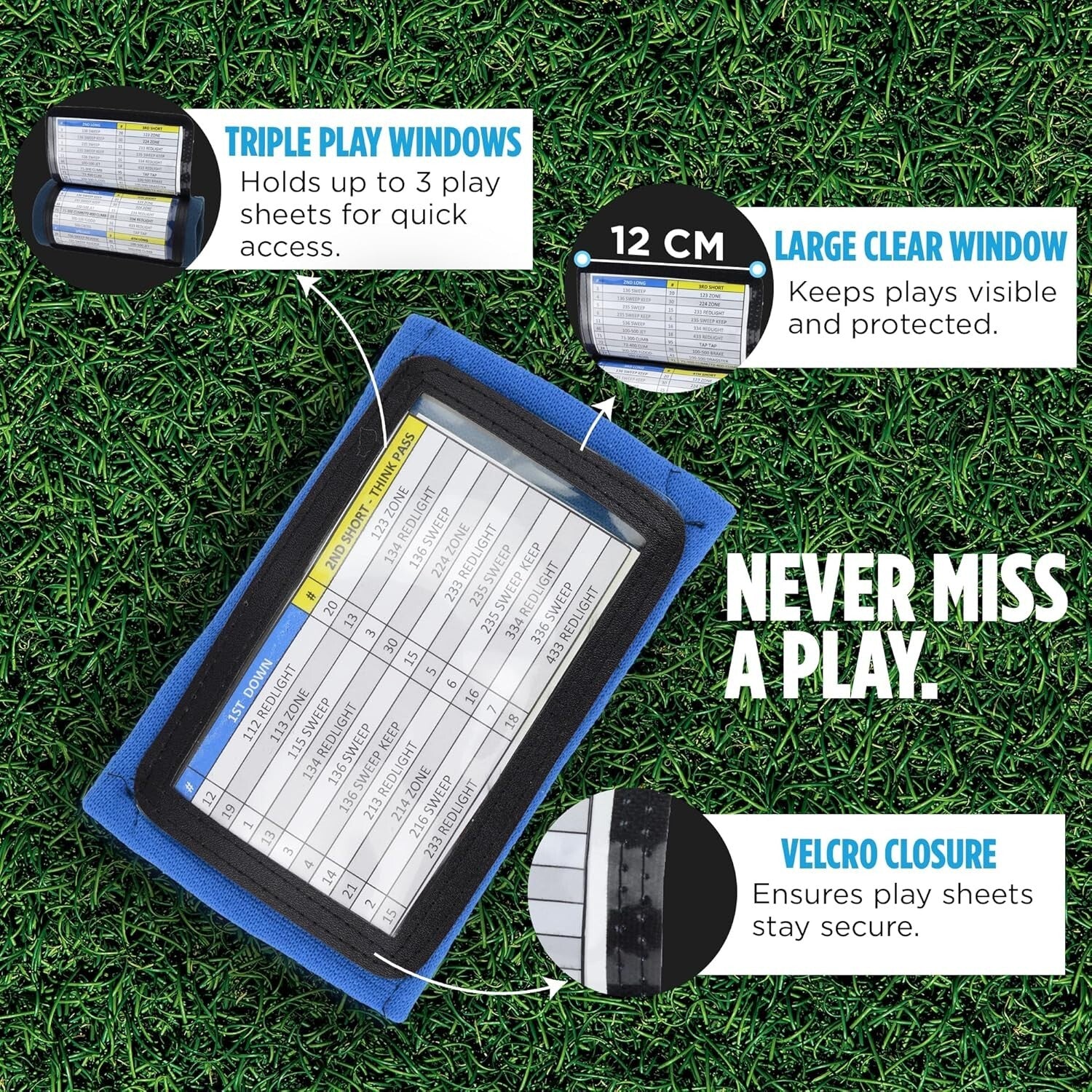 Flexible Silicone Football Play Wristbands - Pack of 10 for Coaches and Players