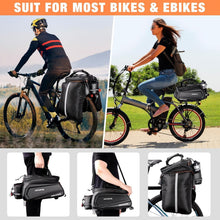 Load image into Gallery viewer, Reflective &amp; Shockproof 40L Bicycle Pannier - Perfect for Commuters &amp; Travelers