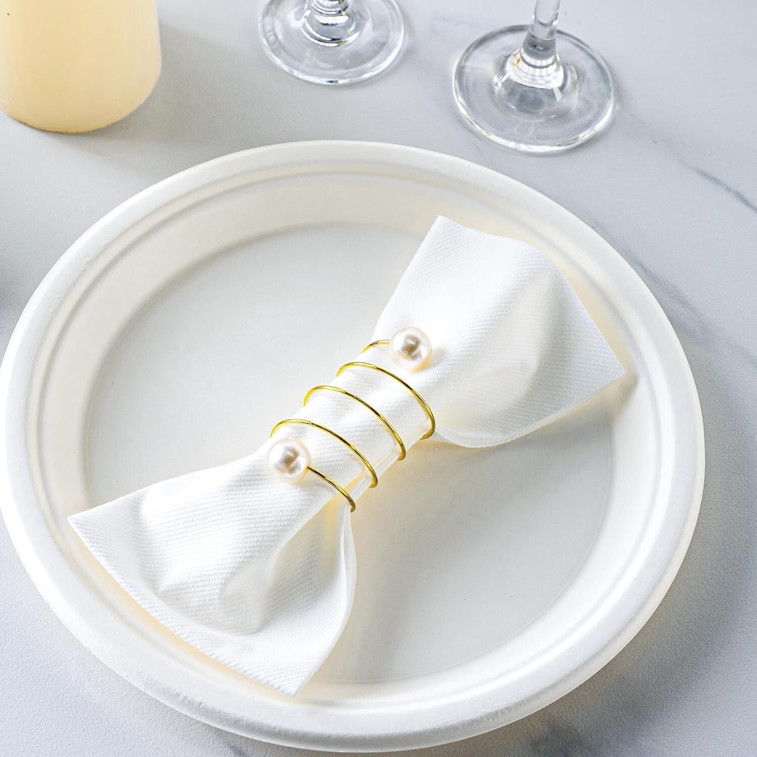 High-Quality 480 Count Disposable Hand Napkins - Linen Feel & Elegant Touch