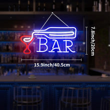 Load image into Gallery viewer, Stylish LED Bar Neon Sign - Perfect for Home Decor, Gifts, &amp; Luxurious Ambiance