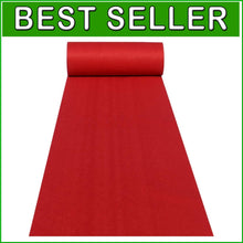 Load image into Gallery viewer, Lightweight 30ft Red Carpet Runner for Stylish Indoor &amp; Outdoor Events