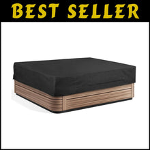 Load image into Gallery viewer, Adjustable Black Hot Tub Cover - Fade Resistant &amp; Waterproof, Rectangular 86x67