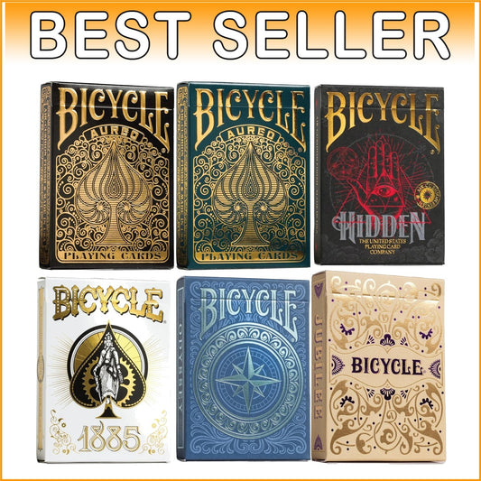 Ultimate Bicycle 6-Deck Bundle: Unique Playing Cards for Collectors & Magicians