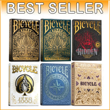Load image into Gallery viewer, Ultimate Bicycle 6-Deck Bundle: Unique Playing Cards for Collectors &amp; Magicians