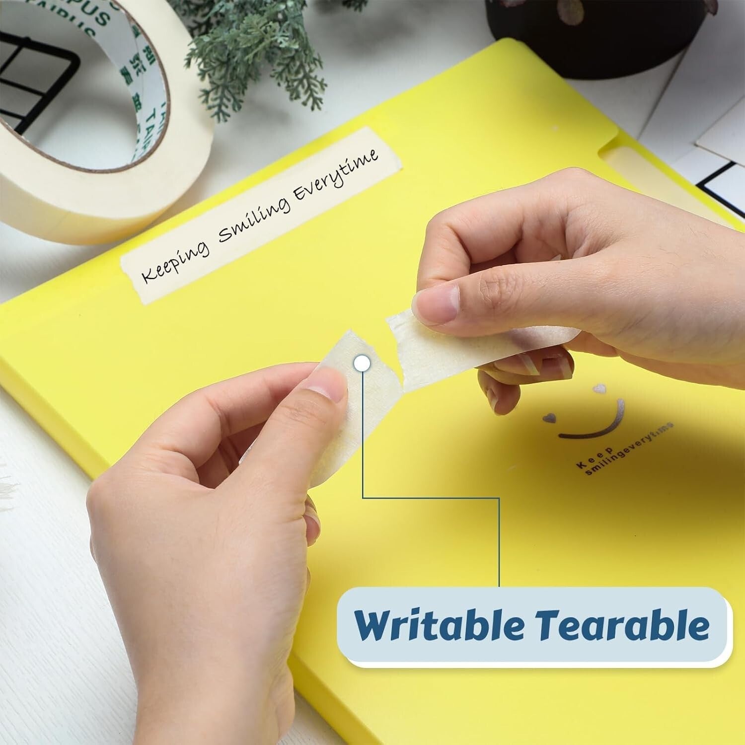 Bulk 60 Rolls Masking Tape - 1 Inch x 55 Yards for Arts & Crafts and Painting