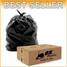 Load image into Gallery viewer, Premium 55 Gallon Trash Bags - 100 Pack 3 MIL Puncture-Resistant, Recyclable