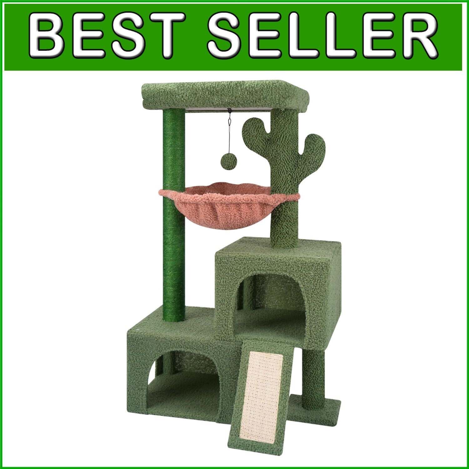 Stylish 37.4" Multi-Level Activity Center with Cozy Cat Condos for Indoor Cats