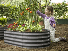Load image into Gallery viewer, Modern Galvanized Garden Planter - 48" (4 ft) x 24" (2 ft) for Flowers &amp; Veggies