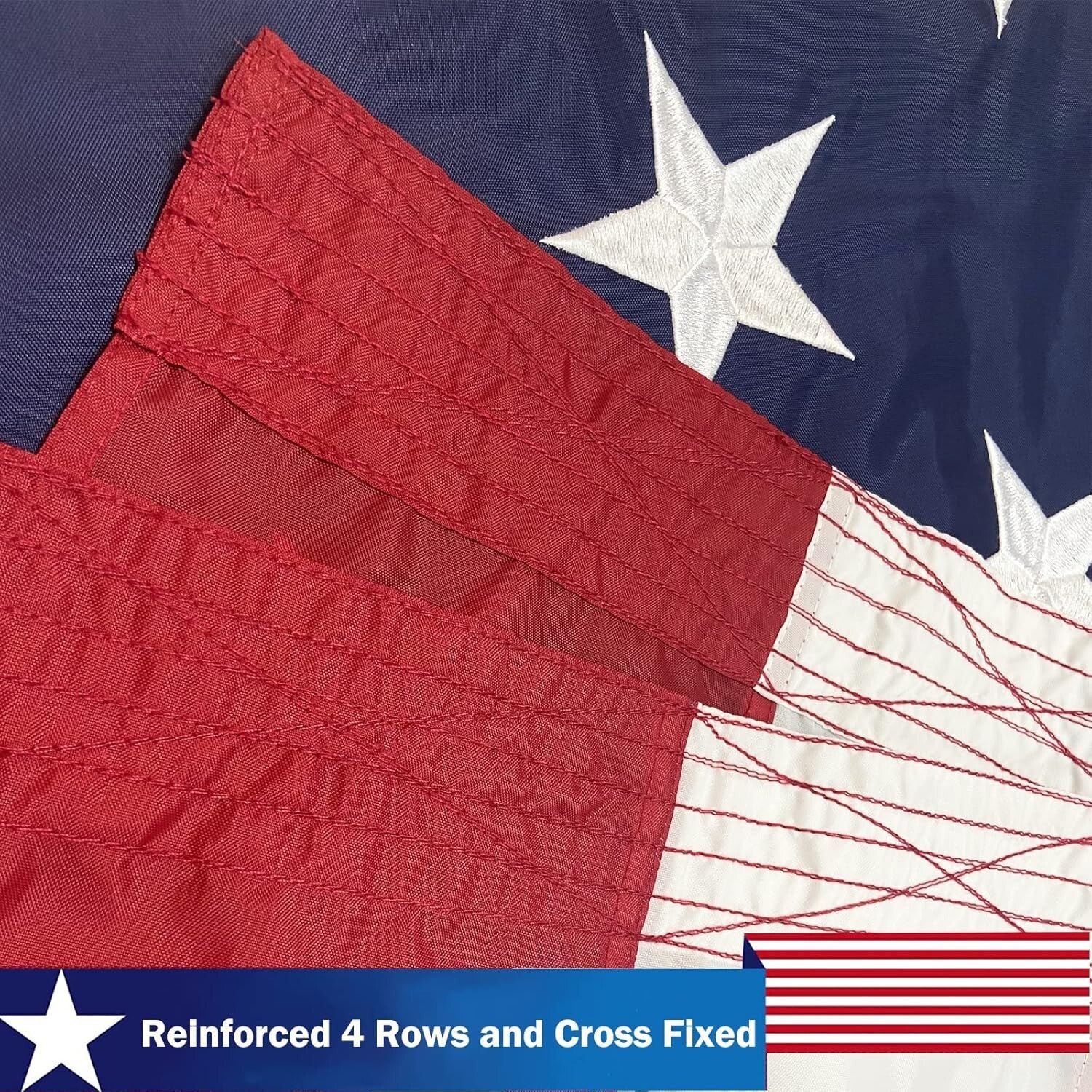 Giant 12x18 Ft American Flag – Reinforced, Non-Fade, Perfect for Outdoor Display