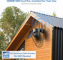 Load image into Gallery viewer, Wireless Outdoor Security Camera with Built-In SIM, Night Vision &amp; Two-Way Talk