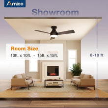 Load image into Gallery viewer, Elegant 42-Inch Low Profile Ceiling Fan with Remote, 3CCT &amp; Whisper Quiet