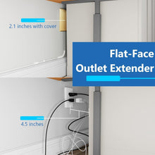 Load image into Gallery viewer, Sleek Gold Outlet Extender 3 Receptacles with Long 8ft Cord &amp; Surge Protection