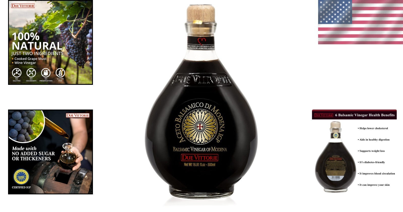 Authentic 100% Natural Oro Gold Balsamic Vinegar - Italian Tradition in a Bottle