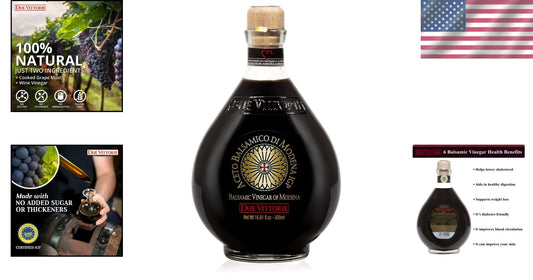 Authentic 100% Natural Oro Gold Balsamic Vinegar - Italian Tradition in a Bottle
