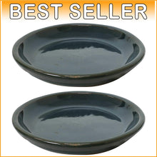 Load image into Gallery viewer, 7-Inch Flower Pot Saucers - Durable Ceramic Drainage Trays for Vibrant Gardens