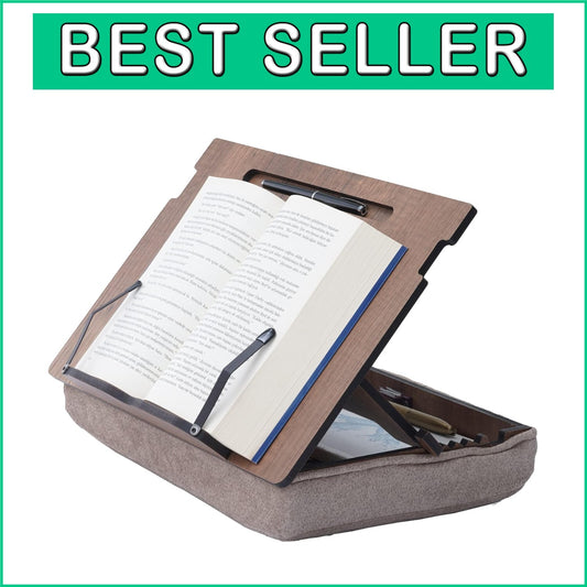 High-Quality Adjustable Book Stand with Storage - Ideal for Reading and Cooking