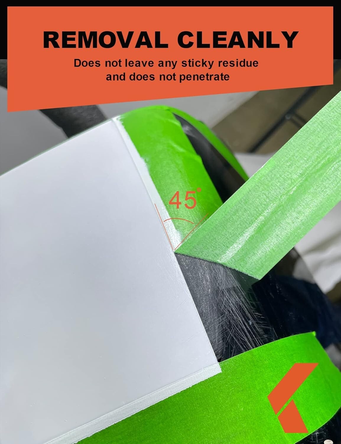 6 Rolls of Green Heat Resistant Painters Tape - Precision Masking for Auto Paint