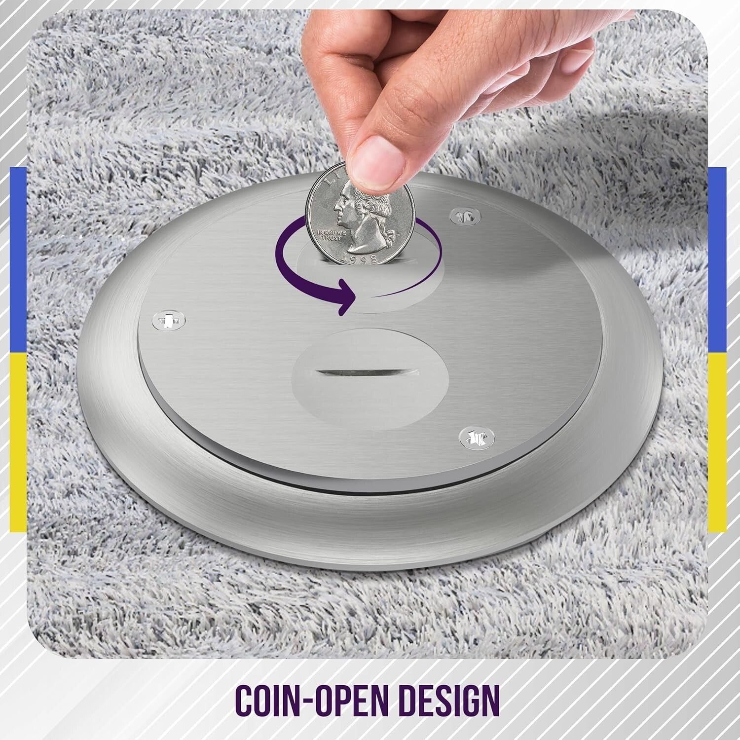 Durable 4" Round Power Box with Tamper Resistant and Weatherproof Capabilities