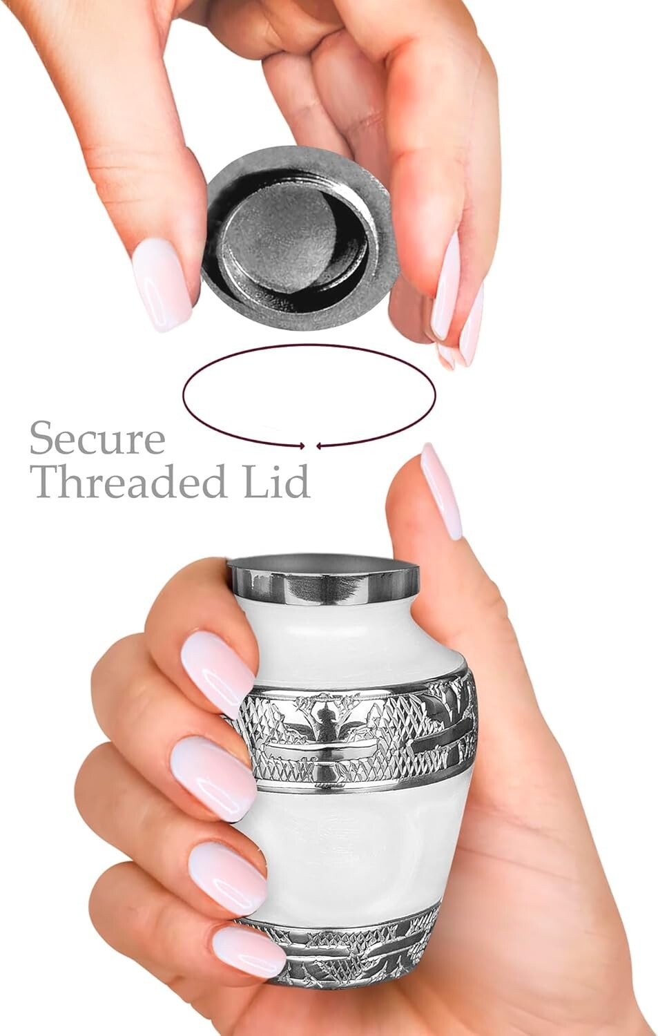 Brass Keepsake Urns with Silver Lining - Perfect for Honoring Your Loved Ones