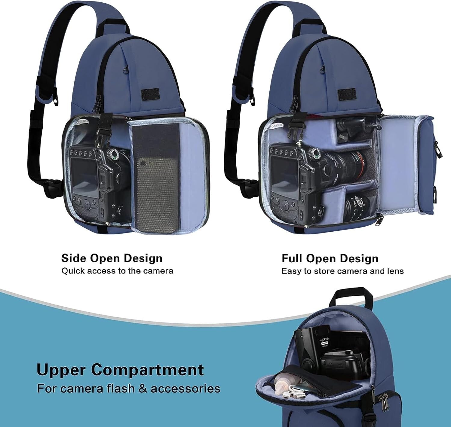 Professional Mirrorless Camera Bag with Shock Resistant Design & Tripod Storage
