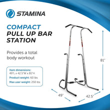 Load image into Gallery viewer, Compact Power Tower - Dip Bar and Pull-Up Station with Connect Fitness App