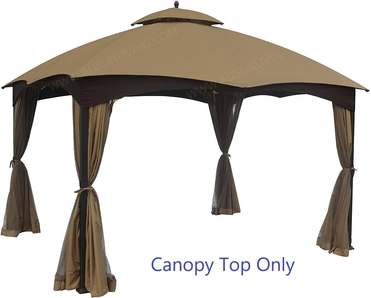 Water-Repellent Replacement Canopy for 10' x 12' Lowe's Gazebo - Air Vent Design