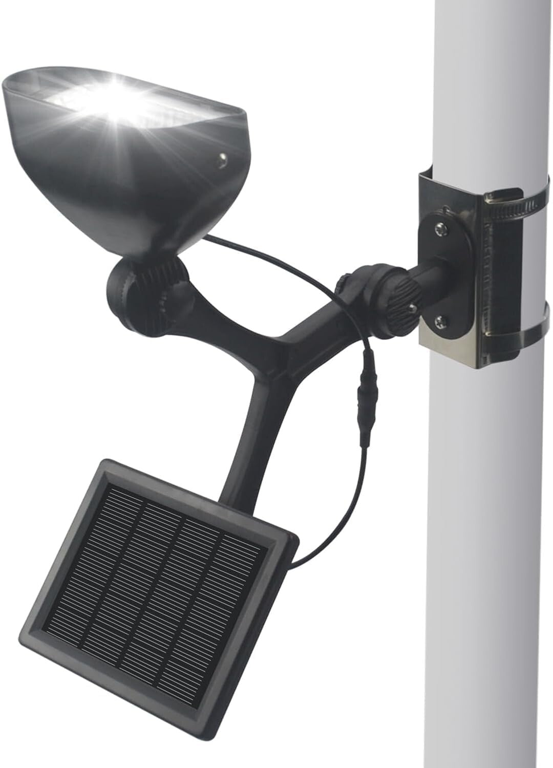 6 Super Bright Solar Flagpole Lights - IP65 Waterproof, Easy Installation