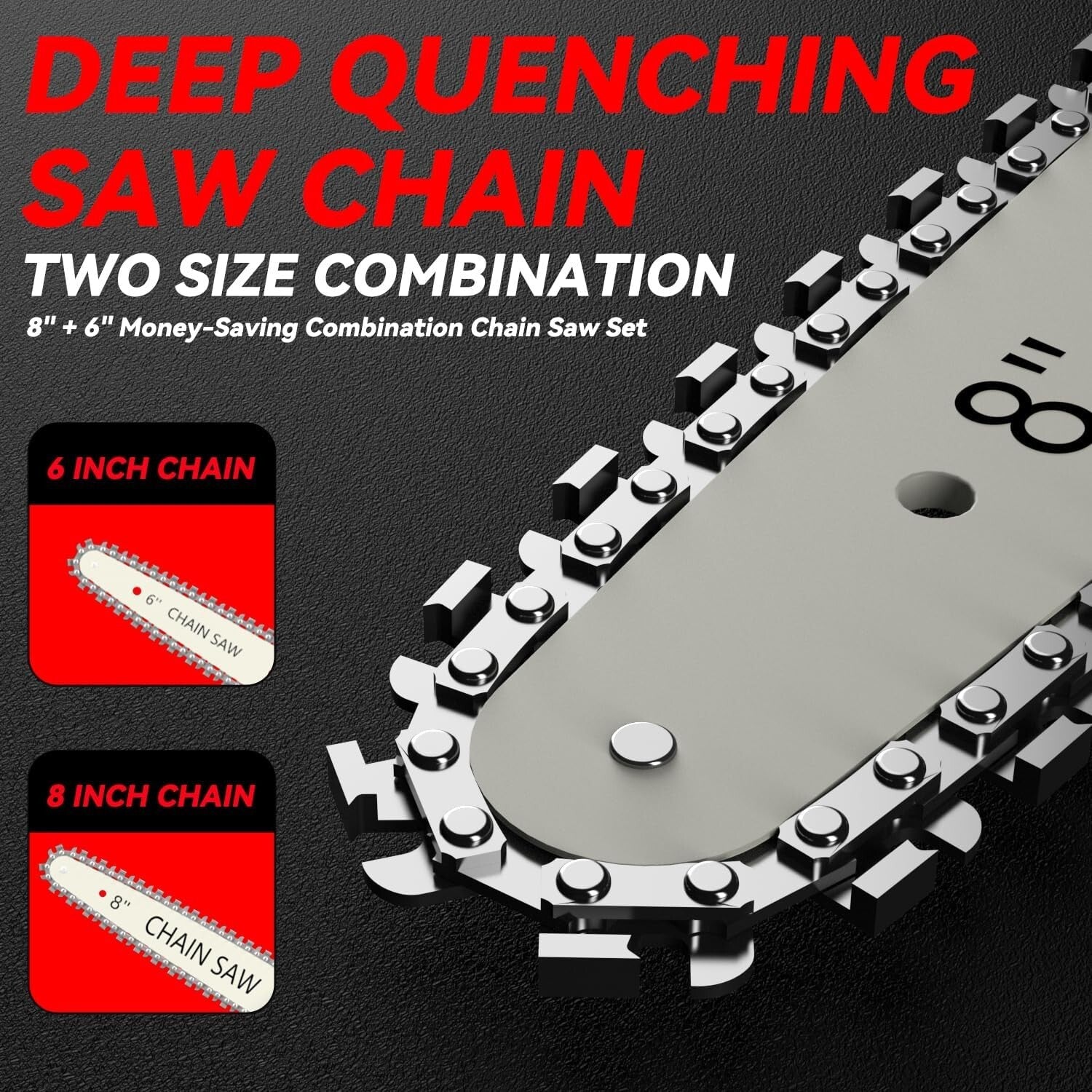 Effortless Tree Pruning with Powerful Cordless Chainsaw - 26 ft/s Cutting Speed!