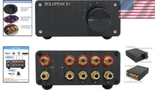 Load image into Gallery viewer, Sturdy 4 in 1 RCA Audio Switcher with Gold-Plated Connectors for Audiophiles
