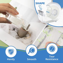 Load image into Gallery viewer, Effortless Crafting 36 Pcs Clear Tape Rolls and Durable Dispensers for Any Task