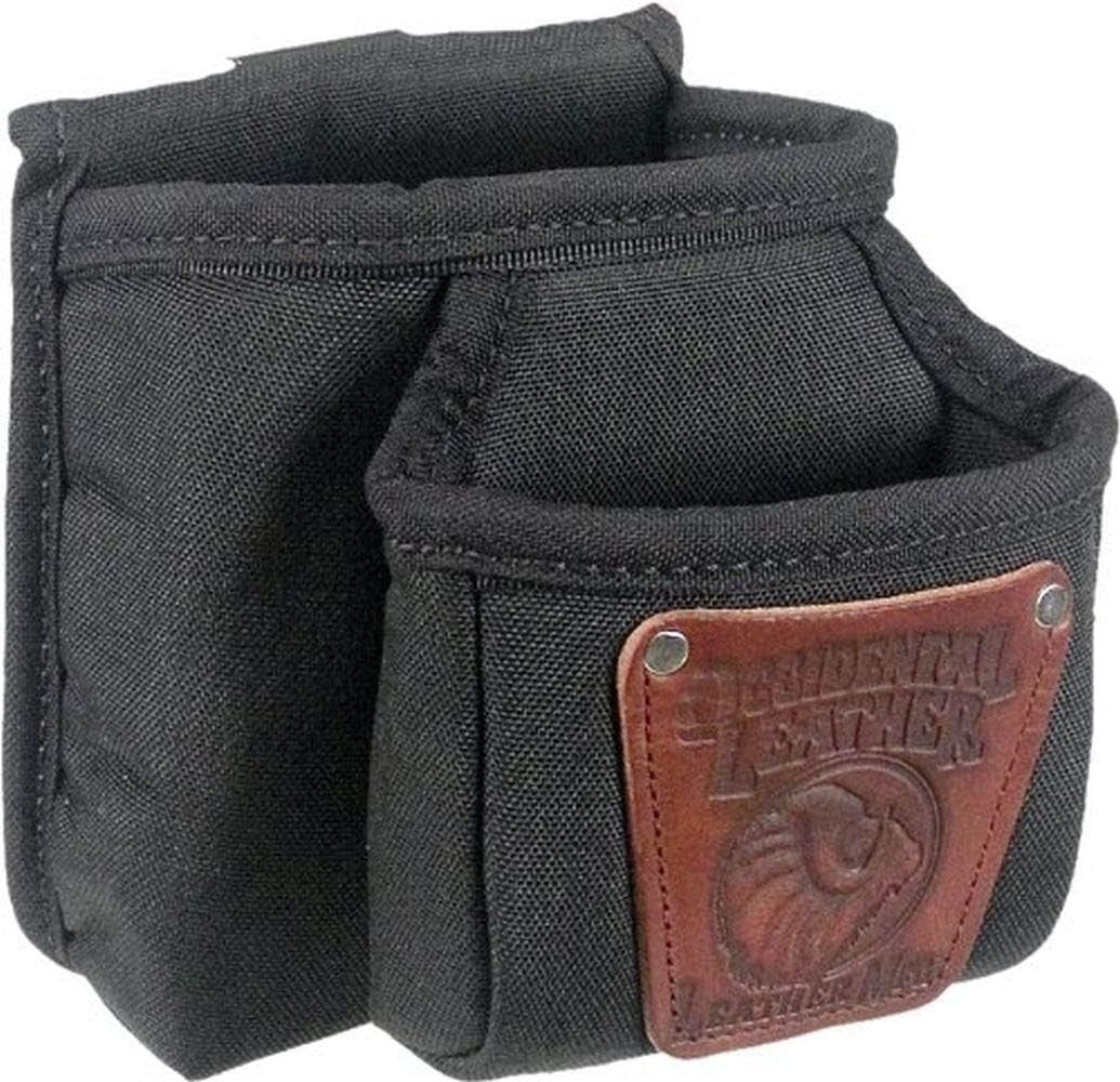 USA Handcrafted Double Pocket Clip-On Pouch - Ideal Tool Holder for Craftsmen